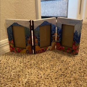 Handcrafted Guatemala-Themed Photo Frame